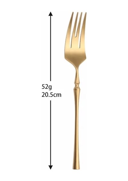 Dinnerfork 1 Adet Mat Çatal Bıçak Takımı Altın Çatal Kaşık Bıçak Çatal Bıçak Takımı Paslanmaz Çelik Altın Çelik Çatal Seti Gümüş Seti Kek Çatalı (Yurt Dışından)