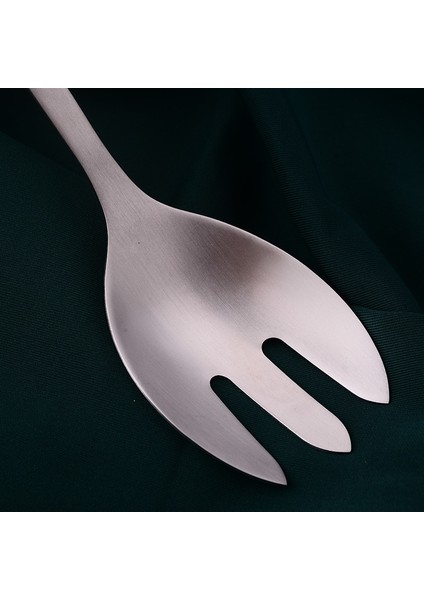 Salata Çatalı Paslanmaz Çelik Salata Çatalı Haşlanma Önleyici Bambu Saplı Hepsi Bir Arada Servis Kaşığı Makarna Çatalı Meyve Tatlı Çatalı ve Kaşık Çatal Bıçak Takımı (Yurt Dışından) fırsatları