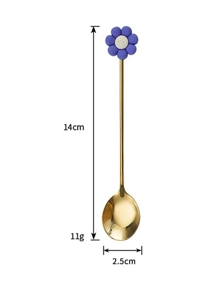 Yeşil 304 Paslanmaz Çelik Çatal Bıçak Kaşık Seti Çeşitli Karikatür Tatlı Kaşığı Kahve Karıştırma Kaşığı Dondurma Kaşığı Altın Çatal Bıçak Kaşık Seti (Yurt Dışından)
