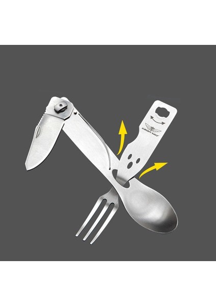 Çelik Çok Amaçlı Kartal Dış Mekan Sofra Takımı Çok Amaçlı Piknik Taşınabilir Bıçak Çatal Kaşık Tüm Çelik Çok Amaçlı Kaşık Katlanır Bıçak (Yurt Dışından) modelleri