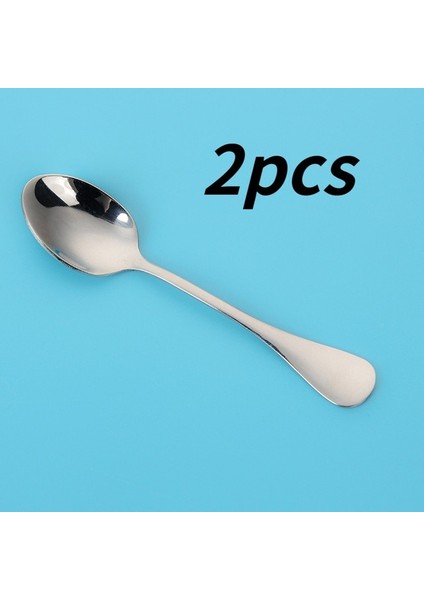 2 Adet Gümüş 304 Paslanmaz Çelik Tatlandırıcı Kaşık Kahve Tatlı Kaşığı Dondurma Kaşığı 9 cm Mini Kaşık Mutfak Aksesuarları Hediye 2 Adet/5 Adet (Yurt Dışından) fiyatları