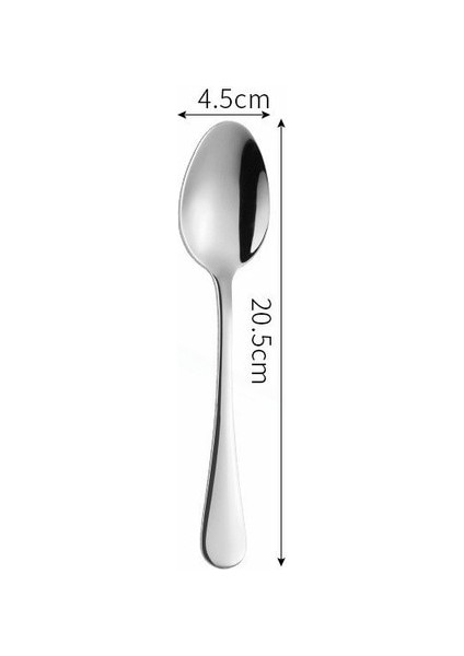 LF1YSDINNERSPOON1PC Batı Çatal Bıçak Kaşık Seti Paslanmaz Çelik Sofra Kaşık Çatal Bıçak Yemek Takımı Seti Mutfak Yemeği Seti Sofra Lüks Ev Sofra Takımı (Yurt Dışından)