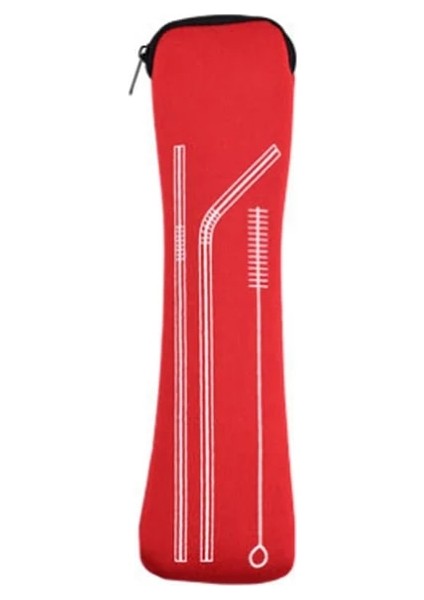 Kırmızı Sofra Kutusu Taşınabilir Kapak Çevirin Tipi Çatal Bıçak Takımı Mutfak Öğrencileri Ev Eşyaları Yemek Takımı Çanta Akşam Yemeği Fermuarlı Kese (Yurt Dışından)