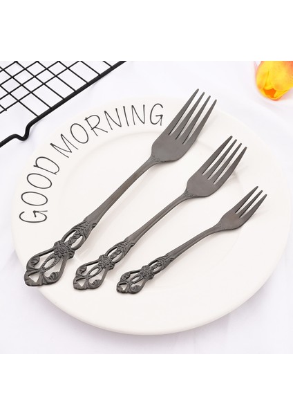 6 Adet Yemek Çatalı 6/24 Adet Gümüş Yemek Takımı Bıçak Seti Meyve Çatalı Kaşık Buz Kaşığı Sofra Takımı Paslanmaz Çelik Çatal Bıçak Takımı Mutfak Gümüş Sofra Seti (Yurt Dışından) fırsatları