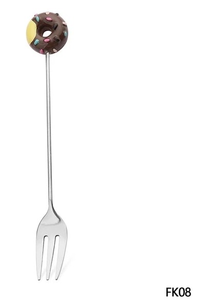 16 Paslanmaz Çelik Çörek Kaşığı Çatal Kek Kahve Tatlı Çay Dondurma Karıştırma Kaşığı Şeker Sevimli Karikatür Çay Kaşığı Çocuk Yemek Takımı (Yurt Dışından)