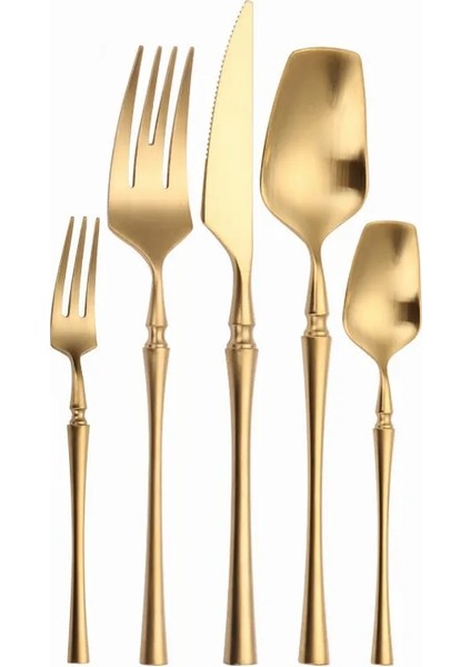 Dinnerfork 1 Adet Mat Çatal Bıçak Takımı Altın Çatal Kaşık Bıçak Çatal Bıçak Takımı Paslanmaz Çelik Altın Çelik Çatal Seti Gümüş Seti Kek Çatalı (Yurt Dışından)