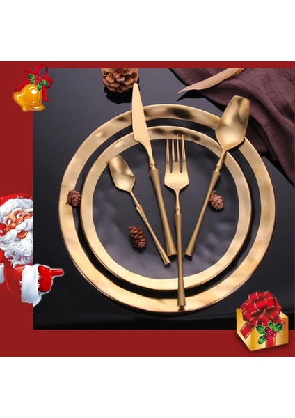Dinnerfork 1 Adet Mat Çatal Bıçak Takımı Altın Çatal Kaşık Bıçak Çatal Bıçak Takımı Paslanmaz Çelik Altın Çelik Çatal Seti Gümüş Seti Kek Çatalı (Yurt Dışından)