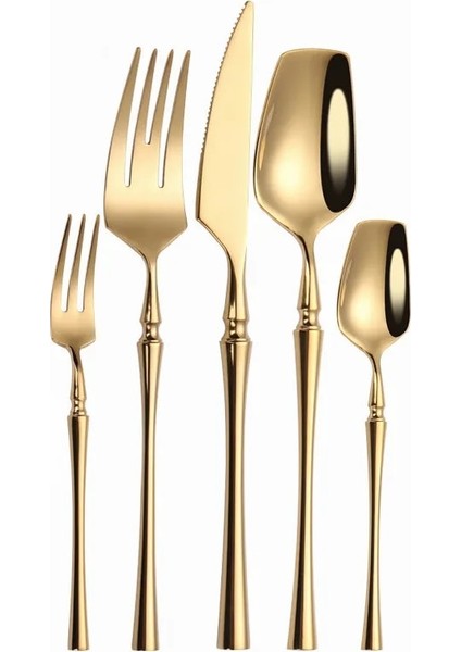 Dinnerfork 1 Adet Mat Çatal Bıçak Takımı Altın Çatal Kaşık Bıçak Çatal Bıçak Takımı Paslanmaz Çelik Altın Çelik Çatal Seti Gümüş Seti Kek Çatalı (Yurt Dışından)