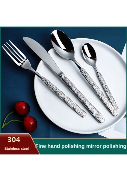 Yemek Bıçağı Lüks Çatal Bıçak Takımı Yemek Takımı Sofra 18/10 Paslanmaz Çelik Bıçak Kaşık Çatal Çubuklarını Ayna Sofra Takımı Seti Bulaşık Makinesinde Yıkanabilir (Yurt Dışından)