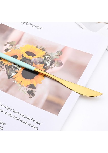 1p Yemek Kaşığı Drmfiy Nane Altın Çatal Bıçak Kaşık Seti Çatal Bıçak Çorba Tatlı Buz Kaşığı Yemek Takımı Seti Paslanmaz Çelik Komple Akşam Yemeği Batı Flatwar (Yurt Dışından) fırsatları