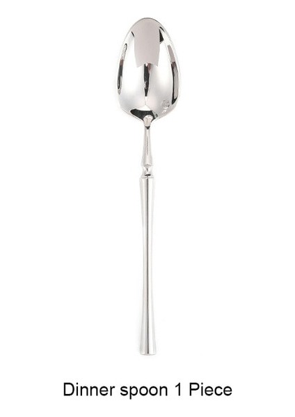 Yemek Kaşığı Parlak Gümüş 18/10 Paslanmaz Çelik Lüks Çatal Bıçak Takımı Yemek Takımı Sofra Bıçak Kaşık Çatal Çubuklarını Sofra Takımı Seti Bulaşık Makinesinde Yıkanabilir (Yurt Dışından)