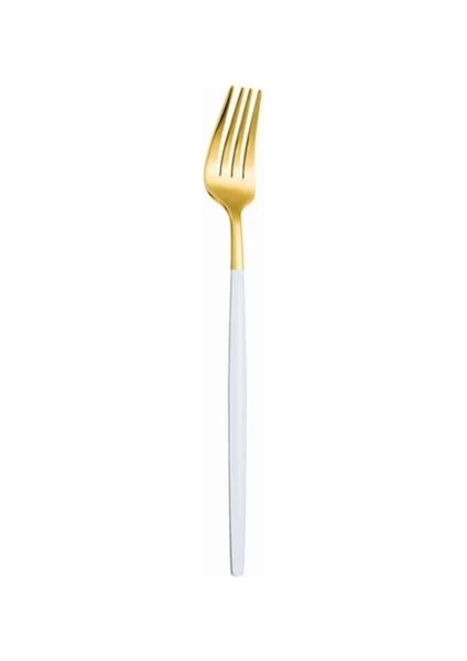 Salata Çatalı 18.6 cm Beyaz Altın 18/10 Paslanmaz Çelik Çatal Seti Yemek Takımı Seti Sofra Mutfak Yemeği Gümüş Çubuklarını Bıçak Çatal Kaşık Seti (Yurt Dışından)