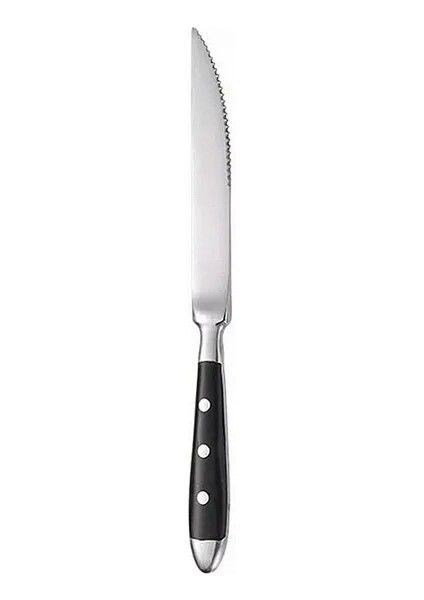 Biftek Bıçağı Batı Paslanmaz Çelik Çatal Bıçak Kaşık Seti Yaratıcı Retro Biftek Bıçağı Yemek Çatal Kaşık Yemek Takımı Seti Perçin Kolu Mutfak Sofra (Yurt Dışından)