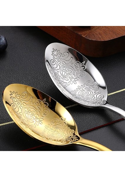 Altın Bıçak Altın Lüks Çatal Bıçak Takımları Çatal Kaşık Bıçak Gümüş Seti Vintage Oyma Sofra Seti Avrupa Yemek Takımı Ev Mutfak Için (Yurt Dışından) indirimleri