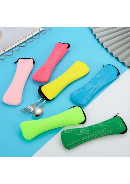 Kırmızı Taşınabilir Sofra Çantası Çatal Bıçak Takımı Yemek Takımı Seyahat Ambalaj Saklama Kutusu Yemek Takımı Piknik Çatal Kaşık Çantası Yemek Takımı Olmadan (Yurt Dışından) modelleri