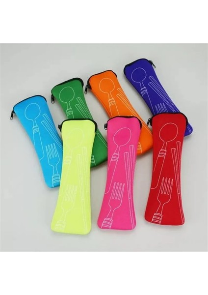 Kırmızı Taşınabilir Sofra Çantası Çatal Bıçak Takımı Yemek Takımı Seyahat Ambalaj Saklama Kutusu Yemek Takımı Piknik Çatal Kaşık Çantası Yemek Takımı Olmadan (Yurt Dışından) fırsatları