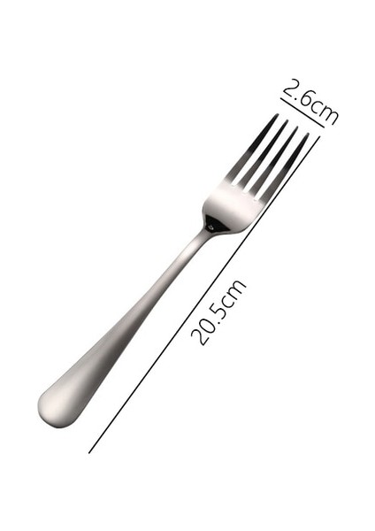 Çatal 1 Paslanmaz Çelik Batı Sofra Çatal Bıçak Takımı Biftek Bıçağı Masa Çatalları Tatlı Kaşıkları Gümüş Yetişkin Çocuk Ev Mutfak Eşyaları (Yurt Dışından) fiyatları