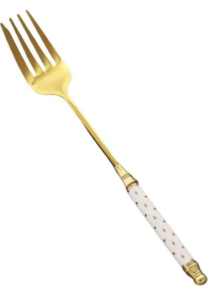 Fork-D 1 Adet Altın Çatal Yaratıcı Çatal Bıçaklar Kaşık Paslanmaz Çelik Yemek Takımı Gümüş Sofra Takımı Ev Mutfak Aksesuarları (Yurt Dışından)