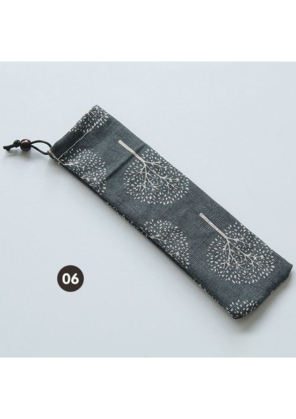 Stil 6 Taşınabilir Çatal Çanta Kumaş Keten Sofra Bambu Çubuklarını Bıçak Çatal Kaşık Konteyner Japonya Tarzı Yemek Takımı Çantası Seyahat Için (Yurt Dışından)