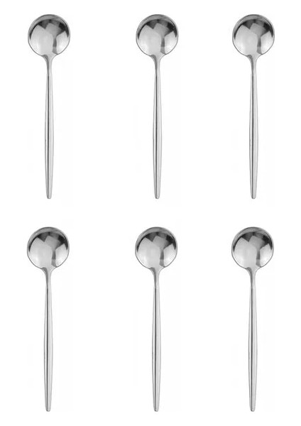 Gümüş 6 Adet Mini Karıştırma Kaşığı Kahve Çay Paslanmaz Çelik Küçük Kaşık Sos Tuz Şeker Siyah Altın Çay Kaşığı Seti Sofra (Yurt Dışından) fiyatları