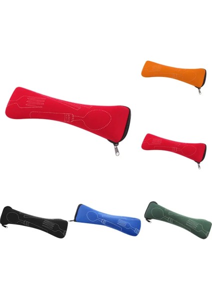 Siyahımsı Yeşil Sofra Kutusu Taşınabilir Kapak Tipi Çatal Bıçak Takımı Çantası Mutfak Öğrencileri Ev Eşyaları Yemek Takımı Çantası Fermuarlı Akşam Yemeği Kese (Yurt Dışından) indirimleri