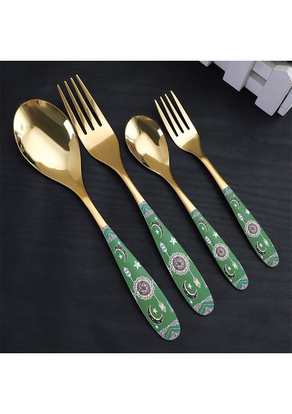 A3 Ramazan Paslanmaz Çelik Sofra Kaşık ve Çatal Tatlı Kaşığı Kek Kaşığı Çatal Kahve Kaşığı Hediye Çatal Bıçak Kaşık Seti Mutfak Aksesuarları (Yurt Dışından) fiyatları