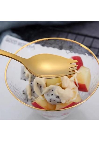 G3 304 Paslanmaz Çelik Salata Kaşığı Çatal Kaşık Seti Kaşık Hediye Çatal Meyve Çatal Çorba Kaşığı Batı Gıda Çatal Kaşık Çocuk Kaşık (Yurt Dışından) indirimleri