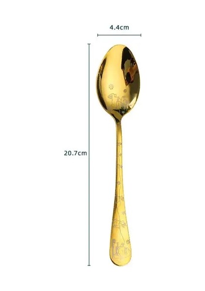 Kaşık Retro Batı Çatal Bıçak Takımı Yemek Bıçakları Çatal Kaşık Paslanmaz Çelik Yemek Takımı Kazımayı Kabartma Çorba Tatlı Lüks Sofra (Yurt Dışından)