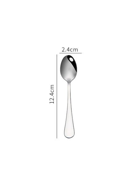 Sharp Spoon5 Paslanmaz Çelik Ev Yemek Takımı Yetişkin Çocuk Buz Kaşığı Meyve Biftek Çatal Bıçak Gümüş Sofra Taşınabilir Batı Çatal Bıçak Takımı (Yurt Dışından)
