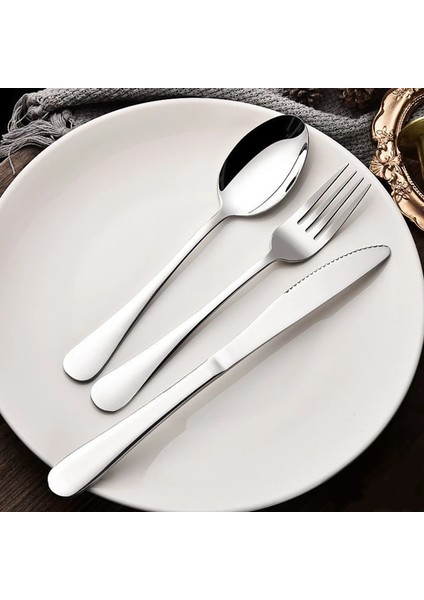 Sharp Spoon5 Paslanmaz Çelik Ev Yemek Takımı Yetişkin Çocuk Buz Kaşığı Meyve Biftek Çatal Bıçak Gümüş Sofra Taşınabilir Batı Çatal Bıçak Takımı (Yurt Dışından) indirimleri