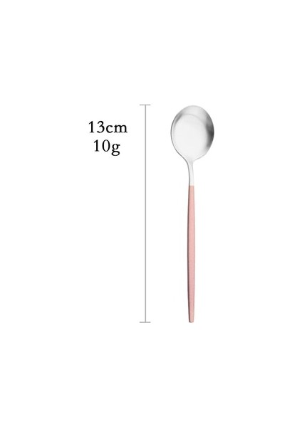 Çay Kaşığı Yemek Takımı Pembe Gümüş Gümüş Çatal Bıçak Kaşık Seti Paslanmaz Çelik Lüks Sofra Takımı Ev Çatal Kaşık Bıçak Mutfak Yemek Takımı Bırak Gemi (Yurt Dışından)