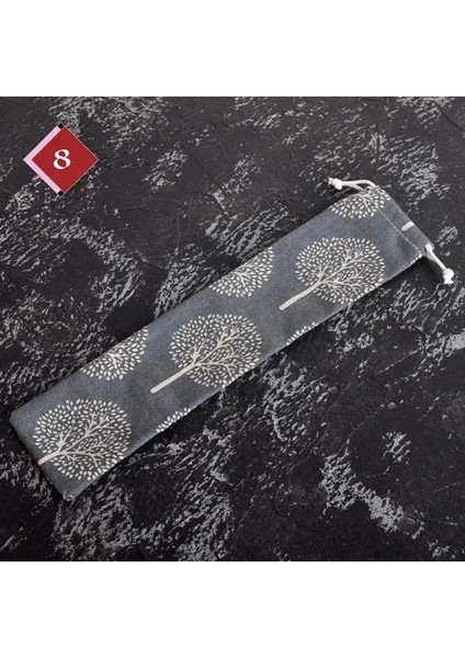 06 Taşınabilir Çatal Çanta Kumaş Keten Sofra Bıçak Çatal Kaşık Konteyner Balık Çizgili Baskı Japonya Tarzı Yemek Takımı Çanta Mutfak Için (Yurt Dışından)