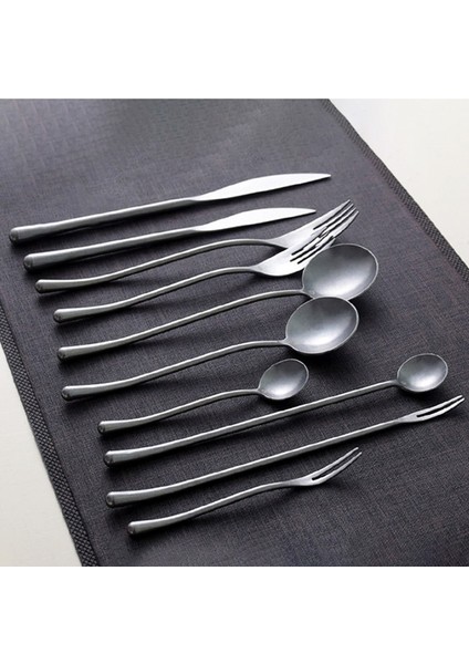 Set B Retro 304 Paslanmaz Çelik Çatal Bıçak Kaşık Seti Batı Yemek Bıçağı Çatal Kaşık Seti Vintage Özel Çatal Meyve Çatalı Kahve Çay Kaşığı (Yurt Dışından) indirimleri