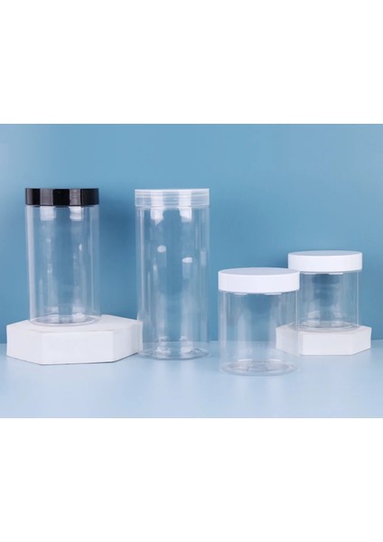 Gümüş Kapaklı 50 ml 71X28MM 30 Adet/grup 50G-250G Boş Şeffaf Plastik Yuvarlak Krem Losyon Kavanoz Şişe Siyah Beyaz Kapaklı Vidalı Kapak Kozmetik Kapları (Yurt Dışından)