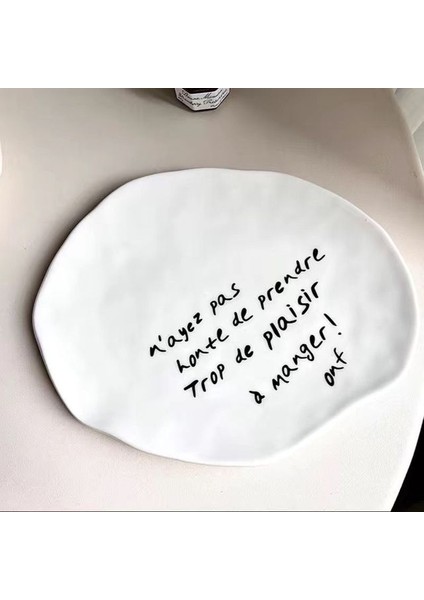 Harfler Tabak Ins Güzel Lale Donuts Seramik Tereyağı Peynir Bıçağı Fransız Ekmeği Aperatifler Tatlı Tabağı Reçel Krem Spatula Düğün Sofrası (Yurt Dışından)