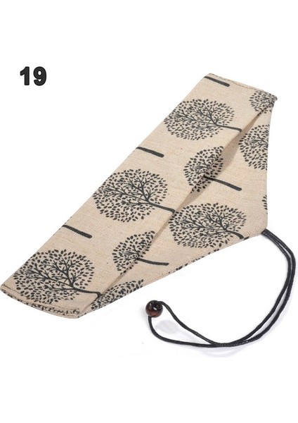 19 Taşınabilir Sofra Çantası Japon Baskı Yeniden Kullanılabilir Içecek Saman Chopstick Çatal Bıçak Takımı Çantası Büzgülü Çanta Çatal Bıçak Takımı Çantası Kaşık Çatal (Yurt Dışından)