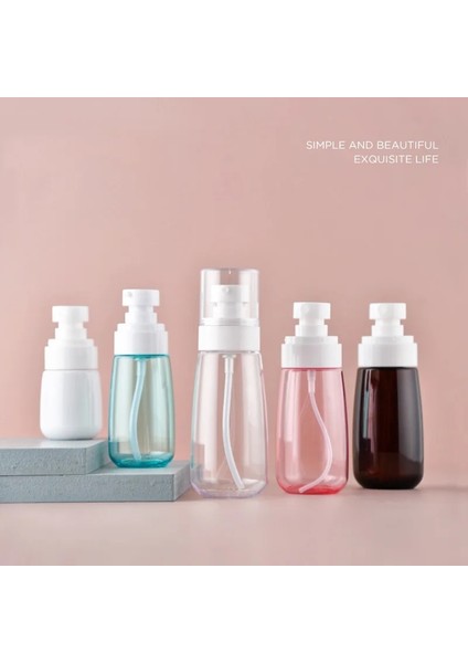 Sprey-Pembe 80ML 30/60/80/100ML Taşınabilir Sulama Kabı Seyahat Dağıtım Losyon Şişesi Parfüm Sıvı Doldurulabilir Alt Şişeleme Boş Konteyner (Yurt Dışından) fırsatları