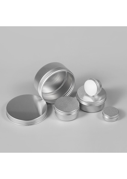Gümüş 10G --- 41MM x 15MM Metal Alüminyum 50 Adet Kozmetik Konteyner Alüminyum Mum Kavanoz Boş Teneke Metal Gümüş Kapaklı Dudak Balsamı Pot Vida Krem Kutusu 15G 30G 50G 80G 100G (Yurt Dışından) fiyatları