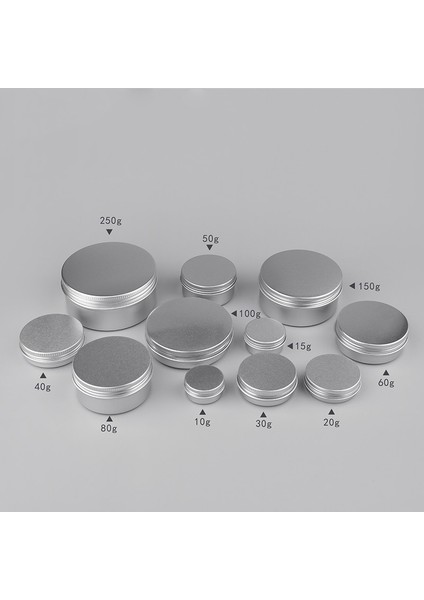 Gümüş 10G --- 41MM x 15MM Metal Alüminyum 50 Adet Kozmetik Konteyner Alüminyum Mum Kavanoz Boş Teneke Metal Gümüş Kapaklı Dudak Balsamı Pot Vida Krem Kutusu 15G 30G 50G 80G 100G (Yurt Dışından) fırsatları