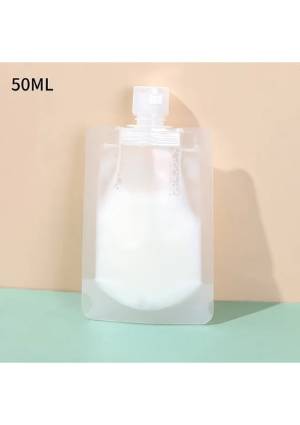 50ML 30/50/100ML Doldurulabilir Ambalaj Poşetleri Seyahat Essentials Losyon Kozmetik Şampuan Duş Jeli Taşınabilir Çanta Makyaj Sıvı Şişeleri (Yurt Dışından)