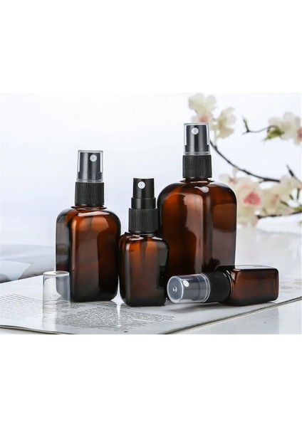 Kahverengi 10ML 10ML-100ML Kare Mini Parfüm Sprey Şişesi Koyu Kahverengi Doldurulabilir Taşınabilir Cam Bölünmüş Şişe Kapaklı Seyahat Kozmetik Konteyneri (Yurt Dışından) fiyatları