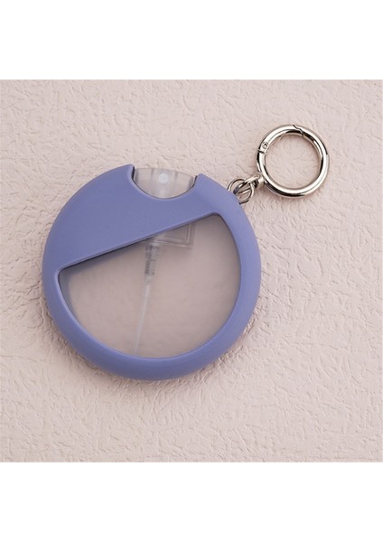 Mor 25 ml Yuvarlak Kart Sprey Parfüm Şişesi Abs Taşınabilir Seyahat Nemlendirici Oral Boş Doldurulabilir Kozmetik Aracı Silikon ile (Yurt Dışından) fırsatları