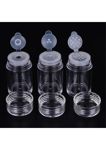 Beyaz Kapaklı 1 Delik 1 Adet Şeffaf 10 ml Boş Kozmetik Elek Pudra Şekeri Kavanozları 1 Adet Konteyner Vidalı Kapak Dıy Şişe Makyaj Araçları Için Doldurulabilir Şişeler (Yurt Dışından) indirimleri