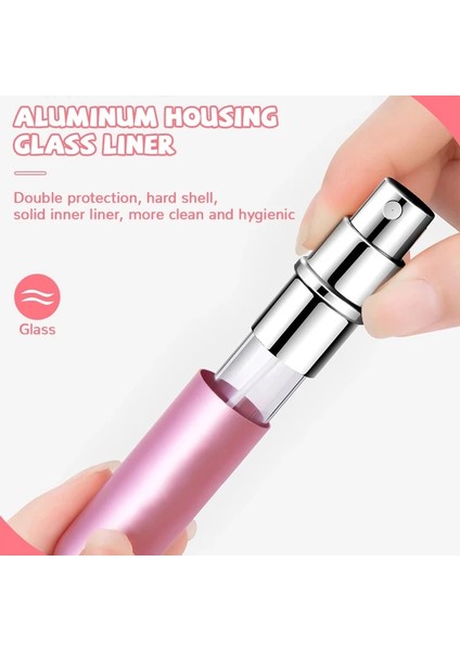 No.9 5 ml 5 ml Alt Şarj Parfüm Doldurulabilir Şişe Sıvı Konteyner Kozmetik Sprey Şişeleme Dağıtıcı Basın Kafası Taşınabilir Seyahat (Yurt Dışından) fırsatları