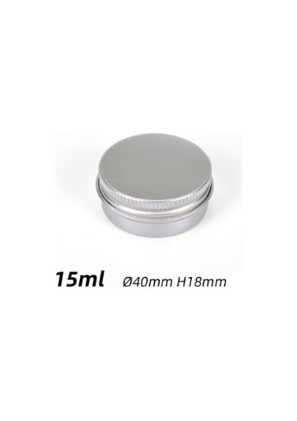 15ML 5pc 5ML-250ML Kozmetik Alüminyum Kutular Alüminyum Kutular Gümüş Alüminyum Teneke Kutular Vidalı Üst Yuvarlak Mum Baharat Teneke Kutular Kapaklı Konteynerler (Yurt Dışından)