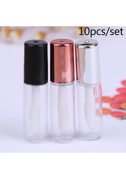 4.5 cm x 1 cm 10 Adet/grup Boş Şeffaf Pe Dudak Parlatıcısı Tüpleri Plastik Dudak Balsamı Tüp Ruj Mini Örnek Kozmetik Konteyner (Yurt Dışından) fırsatları