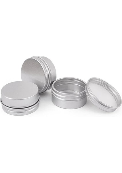 15ML 1 Adet 5ML-250ML Kozmetik Alüminyum Kutular Alüminyum Kutular Gümüş Alüminyum Teneke Kutular Vidalı Üst Yuvarlak Mum Baharat Teneke Kutular Kapaklı Konteynerler (Yurt Dışından) modelleri