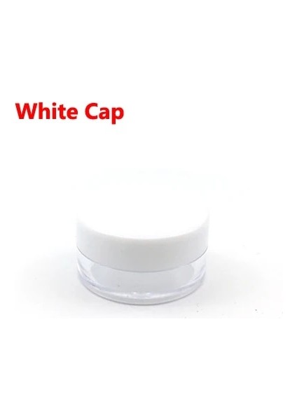 Beyaz Kapak 5g 100 Adet Dudak Balsamı Kapları 2g/3g/5g/10g/15g/20g/30g B Küçük Plastik Kozmetik Boş Kavanoz (Yurt Dışından)
