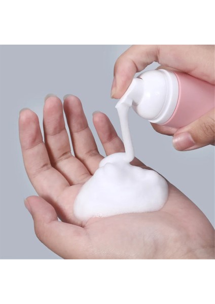 Pembe 1 50 ml Plastik Köpük Pompalı Şişe Doldurulabilir Boş Kozmetik Konteyner Temizleyici Sabun Şampuan Köpük Şişeleri Makyaj Seyahat Şişe (Yurt Dışından)