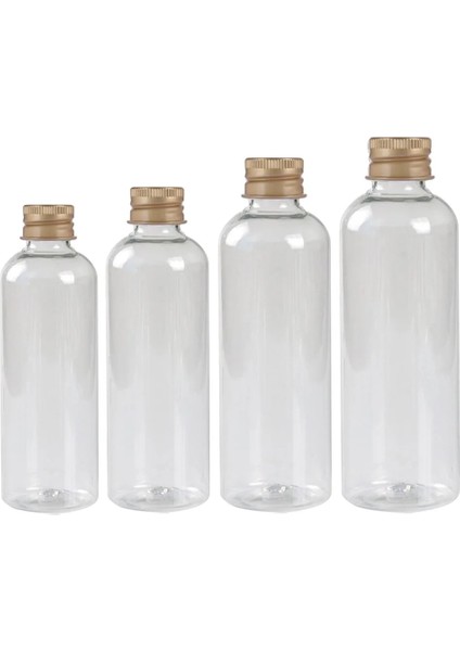 Gümüş Kapak 50 ml 30 Adet 5/10/20/30/50/60/100/120 ml Plastik Şişe Alüminyum Vidalı Kapaklı Kozmetik Konteyner Seyahat Kitleri Taşınabilir Pet Losyon Krem (Yurt Dışından)